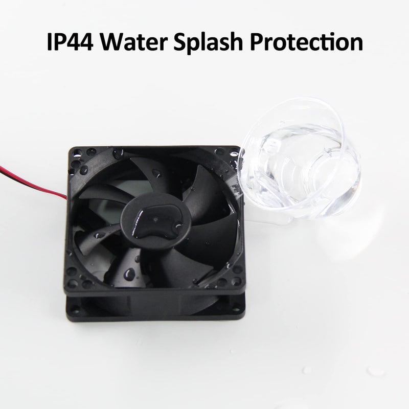 PANO-MOUNTS 120mm 12V 2Wire 3Pin DC Fan 3000RPM High-Speed Moisture-Proof Cooling & Exhaust Fan for RV Refrigerator/Camper(2-Pack) - Image 2